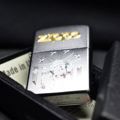 Zippo Satin Khắc CNC Chủ Đề Tượng Nữ Thần Tự Do ZK62