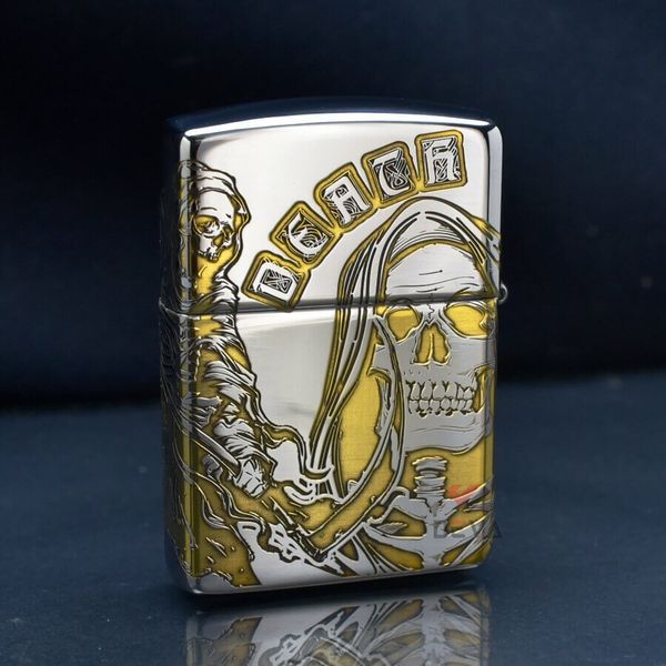 Zippo Armor Khắc Hình Ảnh Thần Chết The Death ZN168