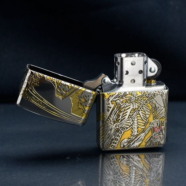 Zippo Armor Khắc Hình Ảnh Thần Chết The Death ZN168