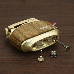 Bật lửa xăng đá Honest vỏ gỗ cao cấp đánh lửa tự động BCZ 808