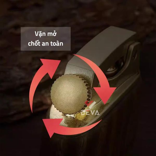 Bật lửa xăng đá Honest vỏ gỗ cao cấp đánh lửa tự động BCZ 808