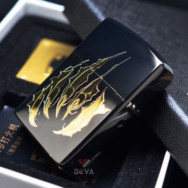 Bật Lửa Chính Hãng Zorro Bản Giới Hạn Khắc Đầu Hổ Mạ Vàng Z92128