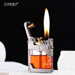 Bật lửa xăng đá chính hãng Zorro bình xăng lộ thiên có khoá an toàn Z833