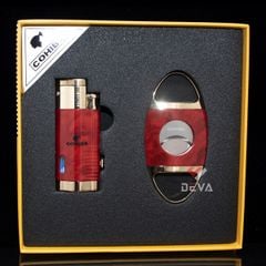 Set 2 món bật lửa và dao cắt Cohiba T14
