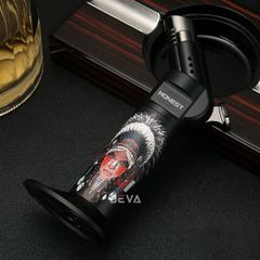 Bật lửa gas Honest khò đại 1 tia cầm tay có chân đế BCH 543