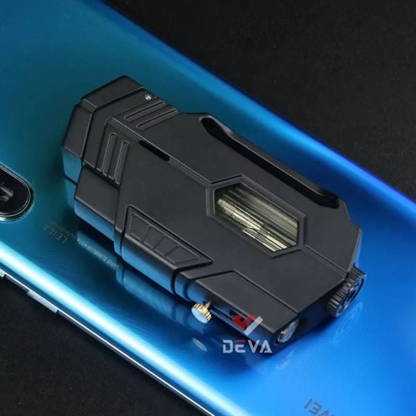 Bật lửa khò 2 tia chéo Cohiba ga trong suốt kèm đục COB 160