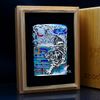 Zippo Bọc Lưới Mạ Vàng Chủ Đề Chúa Sơn Lâm Rời Núi ZN189