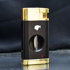 Bật lửa khò 2 tia kèm dao cắt chữ V Cohiba COB 198
