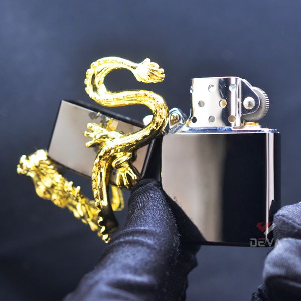 Bật lửa Zorro Ốp Tượng Rồng Uốn Lượn Bản Giới Hạn Z91321