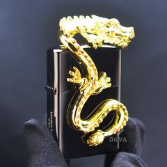 Bật lửa Zorro Ốp Tượng Rồng Uốn Lượn Bản Giới Hạn Z91321