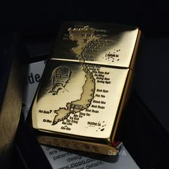 Set Zippo Khắc CNC Chủ Đề Bản Đồ Việt Nam ZK164