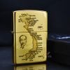 Set Zippo Khắc CNC Chủ Đề Bản Đồ Việt Nam ZK164-ZK164A