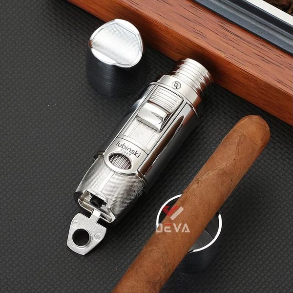 Bật lửa chính hãng Lubinski khò 1 tia đa chức năng 4 trong 1 YJA 10022