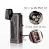 Bật lửa chính hãng Lubinski khò 3 tia kèm đục và kệ Cigar YJA 10019