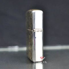 Zippo Bạc Khối Khắc Hoa Văn Cổ Điển Các Mặt BK57