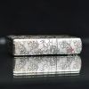 Zippo Bạc Khối Khắc Hoa Mẫu Đơn Các Mặt BK51