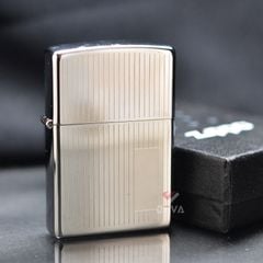 Zippo Mạ Chrome Vân Kẻ Dọc Engine Turned Z228