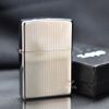 Zippo Mạ Chrome Vân Kẻ Dọc Engine Turned Z228