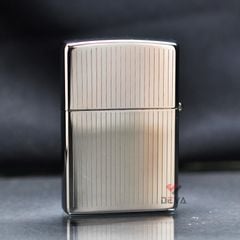 Zippo Mạ Chrome Vân Kẻ Dọc Engine Turned Z228