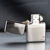 Zippo Mạ Chrome Vân Kẻ Dọc Engine Turned Z228