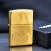 Zippo Vàng Khắc Hình Bọ Cạp Cách Điệu Z210