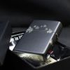 Zippo Premium Sơn Đen Khắc Chìm Ngọn Lửa Và Logo Zippo Z34