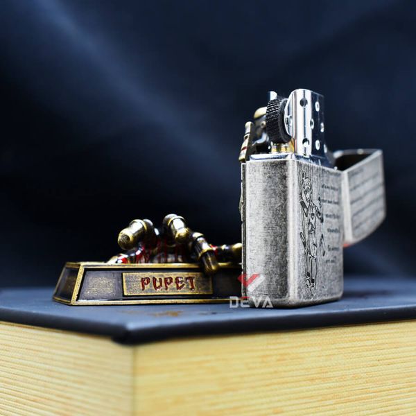 Set Zippo Chủ Đề Con Rối Với Ngăn Rỗng Trái Tim ZN296