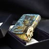 Zippo Ốp Cổ Vật Mặt Nạ Đồng Di Tích Tam Tinh Đôi ZN71