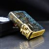 Zippo Ốp Cổ Vật Mặt Nạ Đồng Di Tích Tam Tinh Đôi ZN71