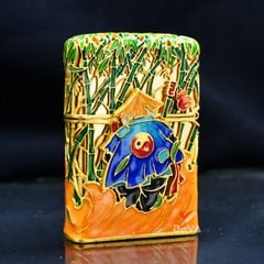 Zippo Vỏ Dày Mạ Vàng Chủ Đề Kung Fu Panda ZN73