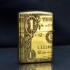 Zippo Armor Khắc Hình Đồng 1 Đô La Mỹ One USD ZD05
