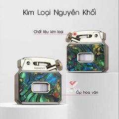 Bật lửa xăng đá Honest đánh lửa tự động có ô cửa trong suốt BCZ 849