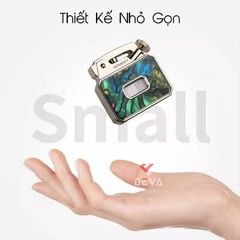 Bật lửa xăng đá Honest đánh lửa tự động có ô cửa trong suốt BCZ 849