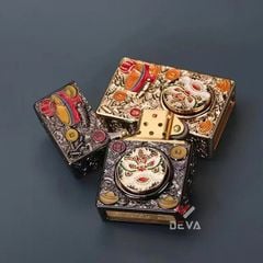 Bật lửa Zorro bọc vỏ dày vòng xoay đầu Lân may mắn Z-KJ1025