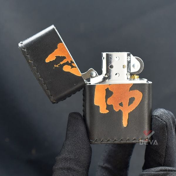 Zippo Bọc Da Chủ Đề Phật Bà Quán Thế Âm Bồ Tát ZN14