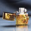 Zippo Đồng Cháy Ốp Chú Ngựa Chiến Thắng ZN17