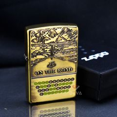 Zippo Khắc Chủ Đề Hành Trình Trên Con Đường Route 66 ZN132