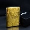 Zippo Khắc Nổi Hoa Văn Khối Lập Phương Và Ngọn Lửa Zippo ZN387