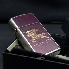 Zippo Slim Chủ Đề Thương Hiệu Thời Trang Anh Quốc Burberry ZN64