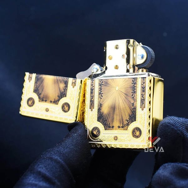 Zippo Vintage Mạ Vàng Cuốn Sách Ma Thuật Magic Book ZN05