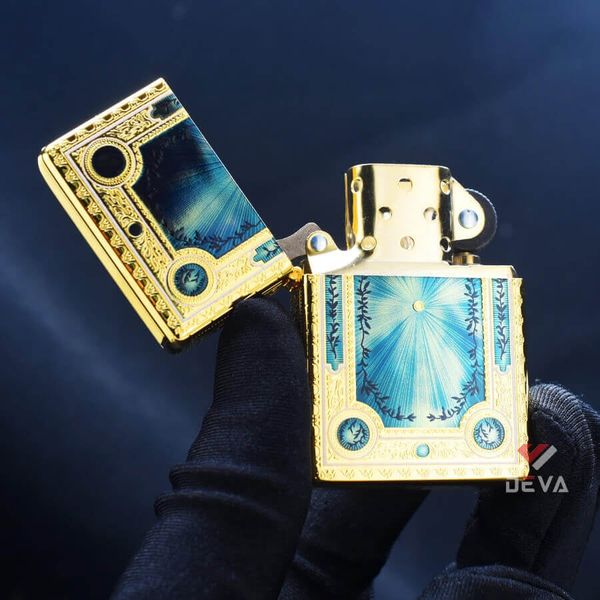 Zippo Vintage Mạ Vàng Cuốn Sách Ma Thuật Magic Book ZN05