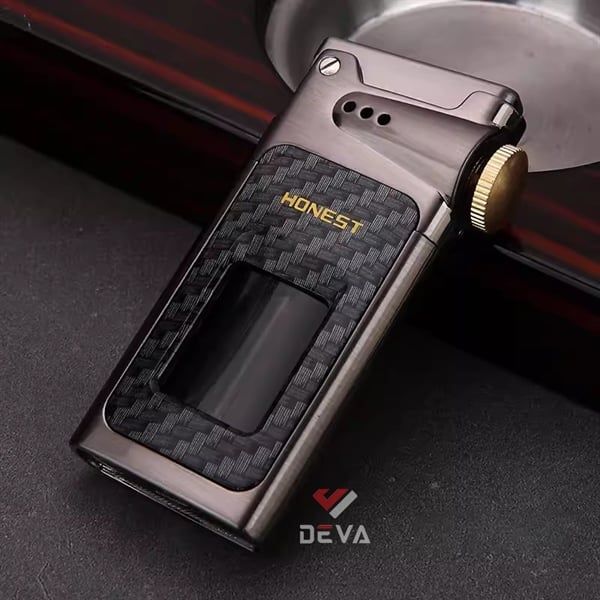 Bật lửa Honest bình xăng trong suốt có chốt khóa BCZ 805