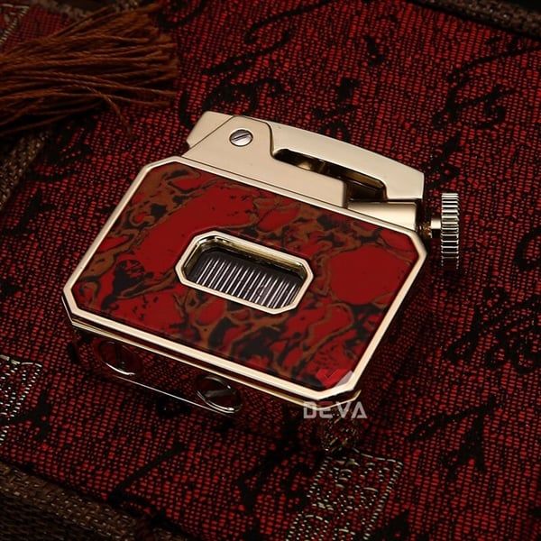 Bật lửa xăng đá Honest đánh lửa tự động có ô cửa trong suốt BCZ 849