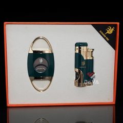 Set Phụ Kiện Xì Gà Dao Cắt Bật Lửa 2 món T-14A