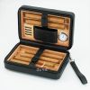 Bao da đựng Cigar 6 điếu Cohiba kèm bật lửa XJ T108