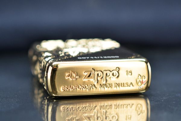 Zippo Armor 2018 Collectible mạ vàng Golden Scroll Z245
