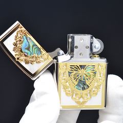 Bản khảm trai dán hình bươm mạ vàng ZN223