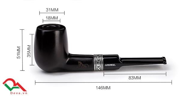 Tẩu gỗ thuốc sợi Lubinski TG02