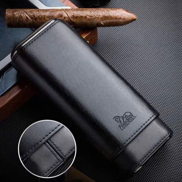 Bao da đựng xì gà có dao cắt lubinski HY 3305