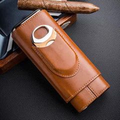 Bao da đựng xì gà có dao cắt lubinski HY 3305